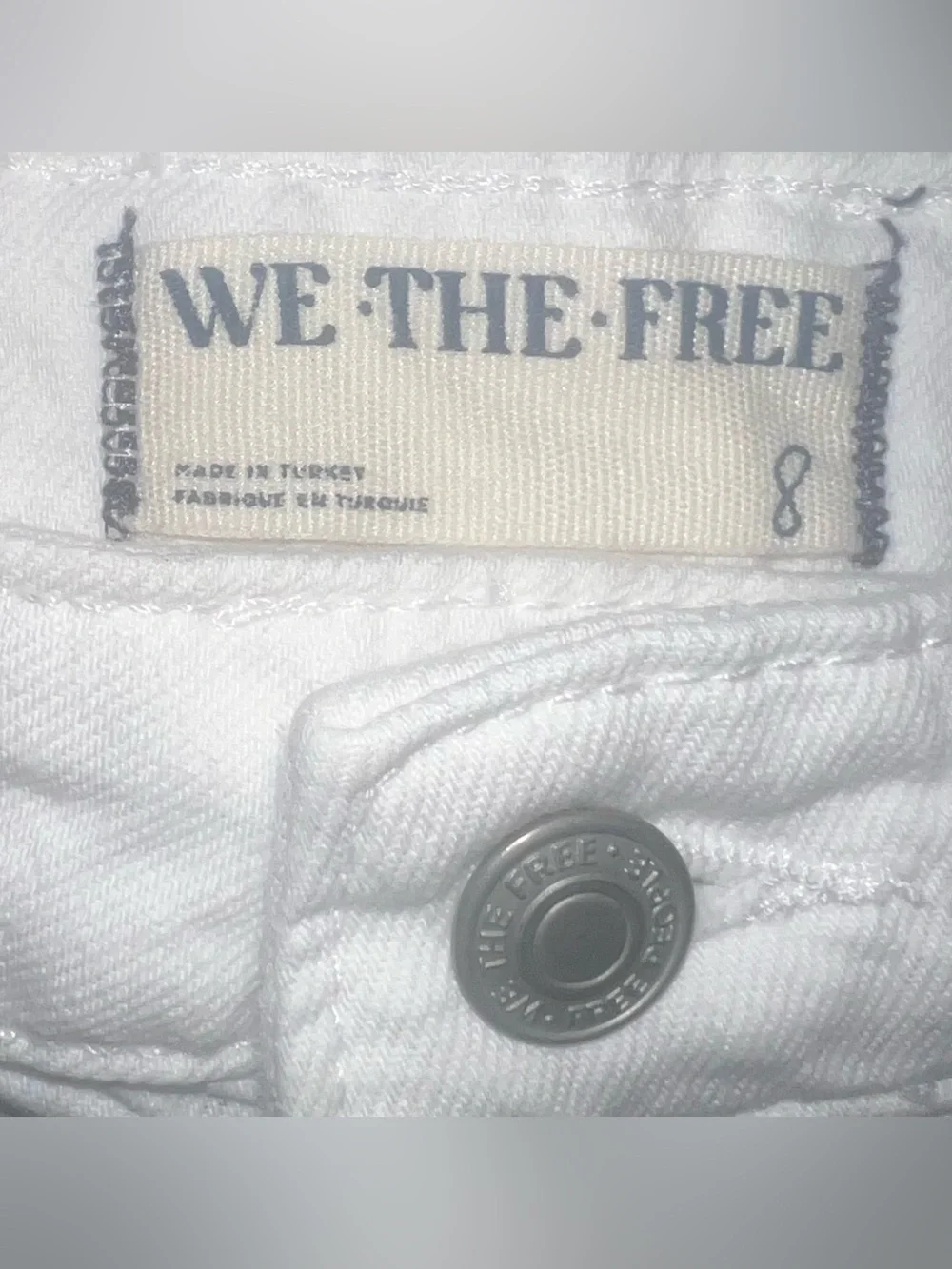 NWT We the Free People Come as you are white denim maxi skirt size 8 - Picture 4 of 6